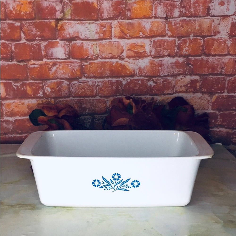 Vintage Corningware Cornflower Blue 2 Quart Bread or Meat Loaf Pan